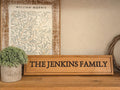 Personalised Wooden Sign | Solid Oak | Engraved | Family Name | Wedding Plaque - Medium